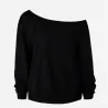 Punaiset suuret huulet - plus size sweat shirt - off olkapää pullover