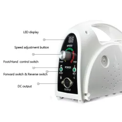 Estúdio profissional 65W 35000RPM Elétrica Broca de unhas Kit de máquina