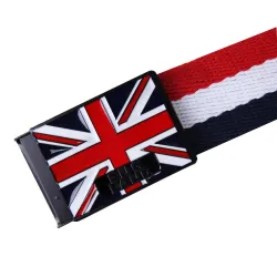 Moda Inglaterra Estilo Canvas cinto Unisex