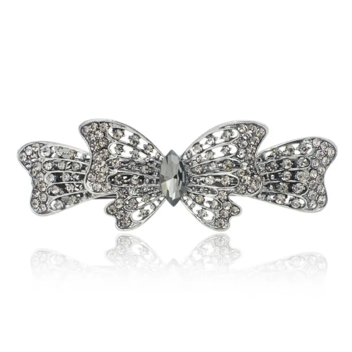 Bowknot Borboleta Crystal Hair Clip Hairpin