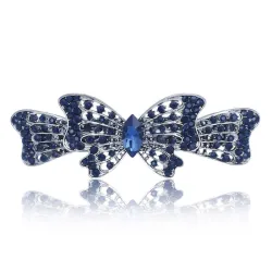 Kokardka Motyl Kryształowa Spinka Do WłosówBiżuteria Damska
