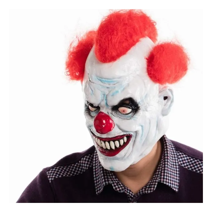 MáscaraAngry clown full face latex máscara - Halloween - fiesta - carnaval