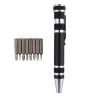 8 i 1 Aluminiumlegering Pen Style Multi-Tool Screwdriver Set