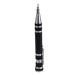 8 i 1 Aluminiumlegering Pen Style Multi-Tool Screwdriver Set