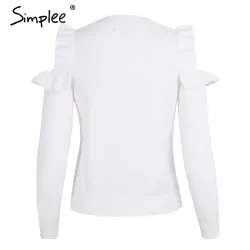 Elegant Off Shoulder Knitted Sweater Jumper
