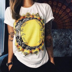 T-shirt manica corta donna con stampa