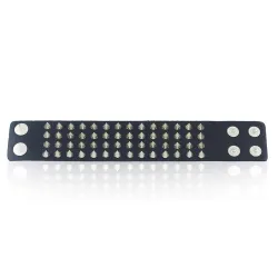 4 Row Rivet Stud Leather Bracelet Unisex