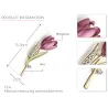 Elegante kristallen tulp brocheBroches
