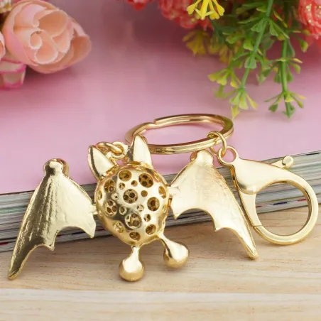 Kristall leende fladdermus - keyring