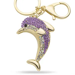 Crystal delfin - keyring