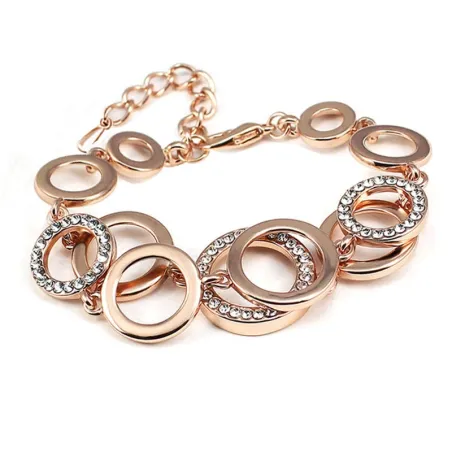 Multilayer Symmetry Circle Link Rhinestones Näytä tarkat tiedot Bracel