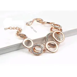 Multilayer Symmetry Circle Link Rhinestones Näytä tarkat tiedot Bracel