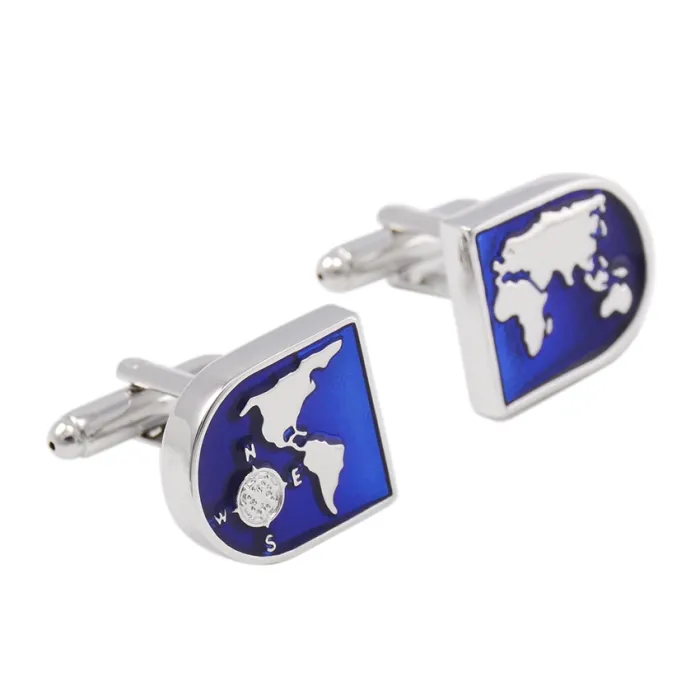Maailman karttasuunnittelu cufflinks