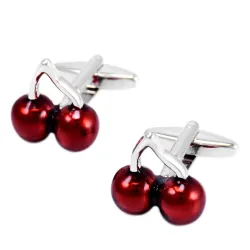 Röd körsbär - Cufflinks