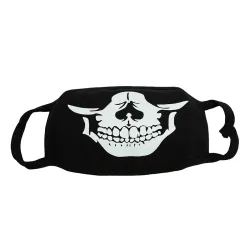 Halloween lysande ansiktsmask - skräck - bomull - glöd i mörker