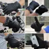 Retro förtjockade läder - pekskärm - anti-skid handskar