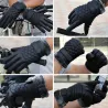 Retro förtjockade läder - pekskärm - anti-skid handskar