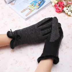 Coton Wool Cashmere Elégantes Dames Gloves