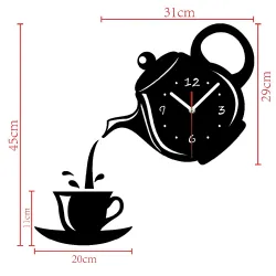 Kahvi teetä muokkaa kello