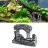 Aquarium Fish Tank -koristeet Resin Rome Square Stone Pillarit