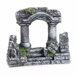 Aquarium Fish Tank -koristeet Resin Rome Square Stone Pillarit