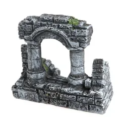 Aquarium Fish Tank -koristeet Resin Rome Square Stone Pillarit