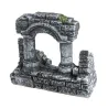 Aquarium Fish Tank -koristeet Resin Rome Square Stone Pillarit
