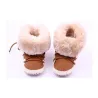 Nuovo bambino cotone morbido spessore caldo pile scarpe stivali primi camminatori