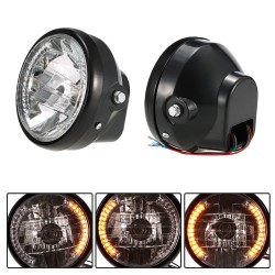 7" Motorrad Scheinwerfer Runde LED Signalanzeigen aktivieren