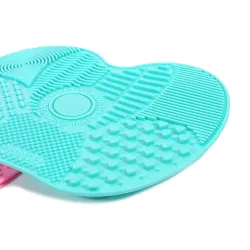Almofada de limpeza de escova de silicone