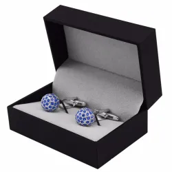Sininen Crystal Cufflinks