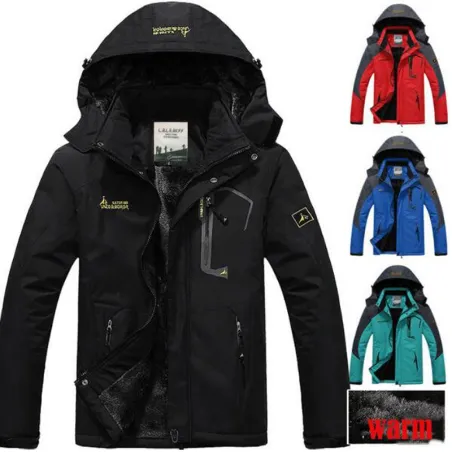 Resistant Windproof Thick Hooded Winter Jacket