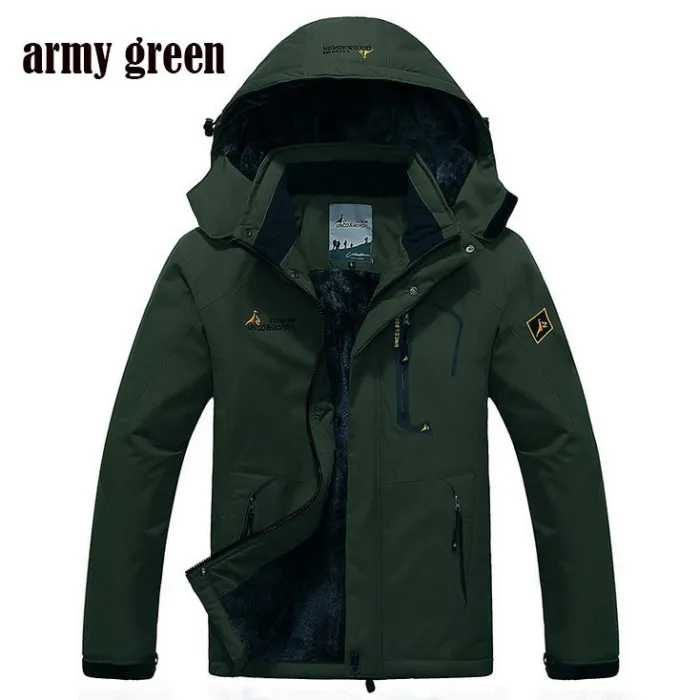Resistant Windproof Thick Hooded Winter Jacket