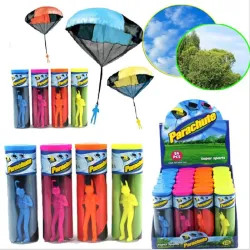 Paracadute di lancio a mano con mini soldato - kite giocattolo