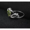 AnillosAnillo de la corona de piedra natural de plata 925