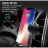iPhone X S8 Original 360 Degree Rotation Qi Wireless Car Charger Support de téléphone avec indicateur LED