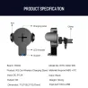 iPhone X S8 Original 360 Degree Rotation Qi Wireless Car Charger Phone Holder With LED IndicatorAccessoires
