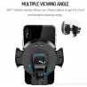 iPhone X S8 Original 360 Degree Rotation Qi Wireless Car Charger Support de téléphone avec indicateur LED