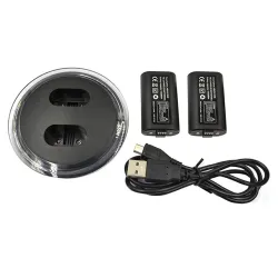 Xbox One -ohjain USB-laturi led & 2 paristolla