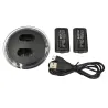 Xbox One Controller USB laddare med ledda och 2 batterier