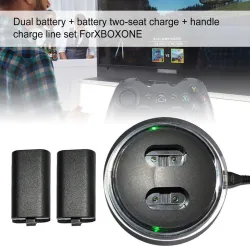 Xbox One -ohjain USB-laturi led & 2 paristolla