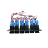 6 Gang 12V switch panel - 5V Dual USB - digital voltmeter