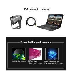 V3H VR All In One 3G Ram 16G Rom 5,5 tuuman 2K Display 3D-lasit WiFi Virtual Reality Goggles