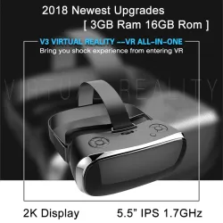 V3H VR All In One 3G Ram 16G Rom 5,5 tuuman 2K Display 3D-lasit WiFi Virtual Reality Goggles