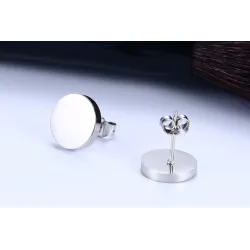 AretesPendientes redondos de plata