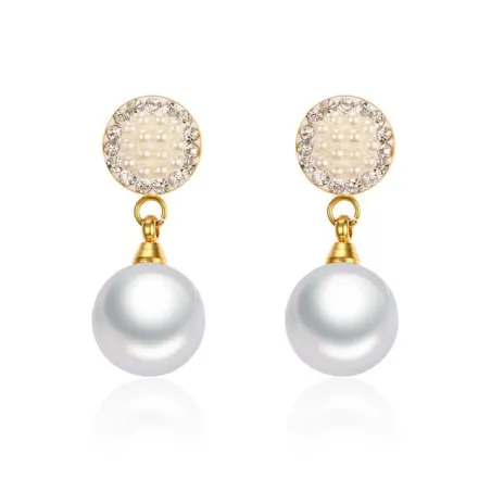 AretesPerlas & Pendientes de cristal