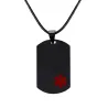 CollaresColgante de señal médica - collar de cuero - unisex