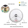 JardínSolar Powered Mosaic Glass Ball Garden lámpara impermeable