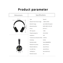 AuricularesAuriculares Bluetooth Bluedio T/5 Auriculares de cancelación de ruido activo con micrófono