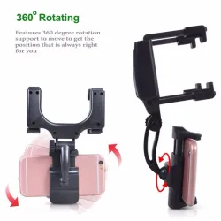 iPhone Samsung GPS Smartphone Car Rear View Mirror 360 Degree Phone Holder Näytä tarkat tiedot